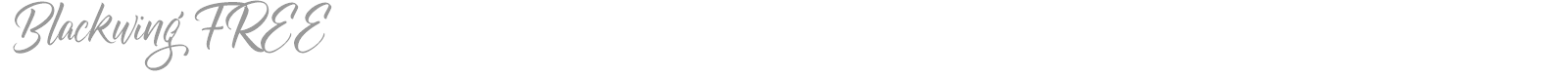 Blackwing font preview